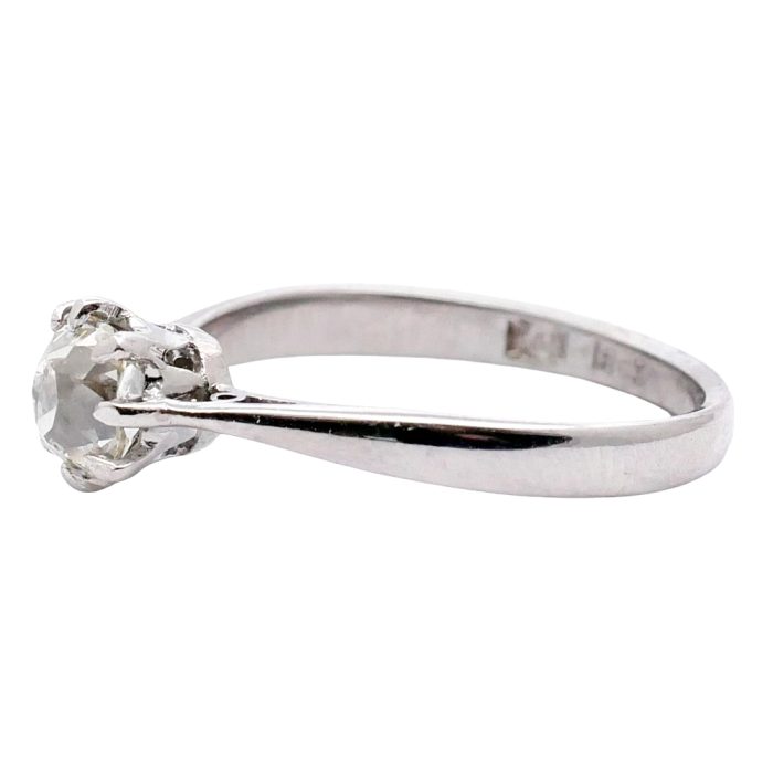 Vintage Diamond Solitaire Engagement Ring