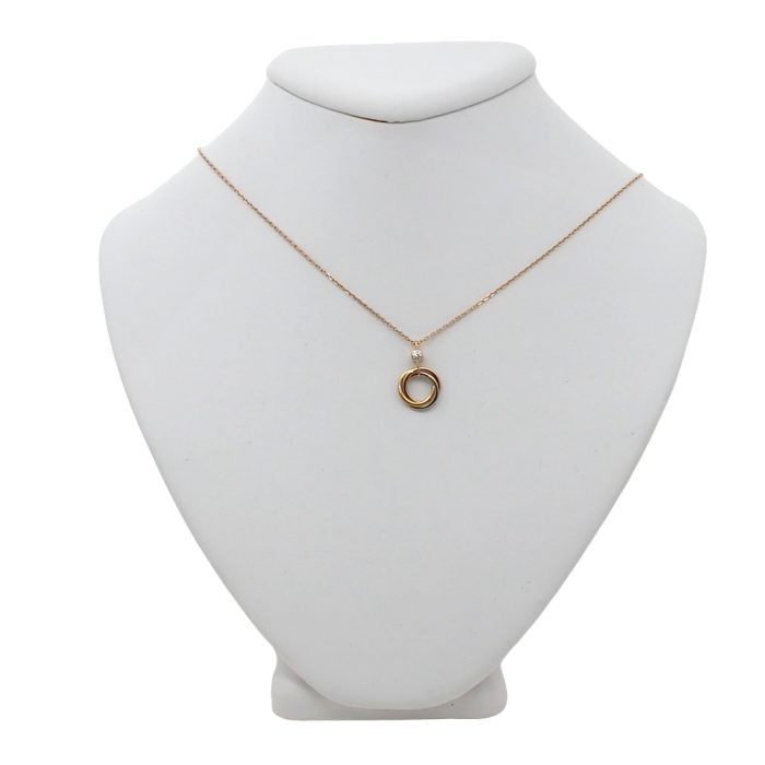 Cartier Trinity Gold Diamond Necklace
