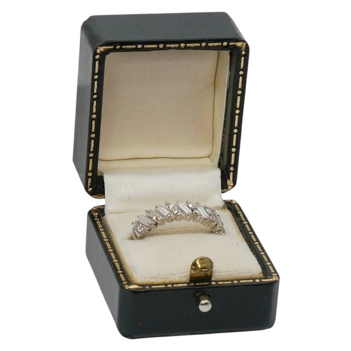 Vintage Diamond Half Eternity Gold Ring