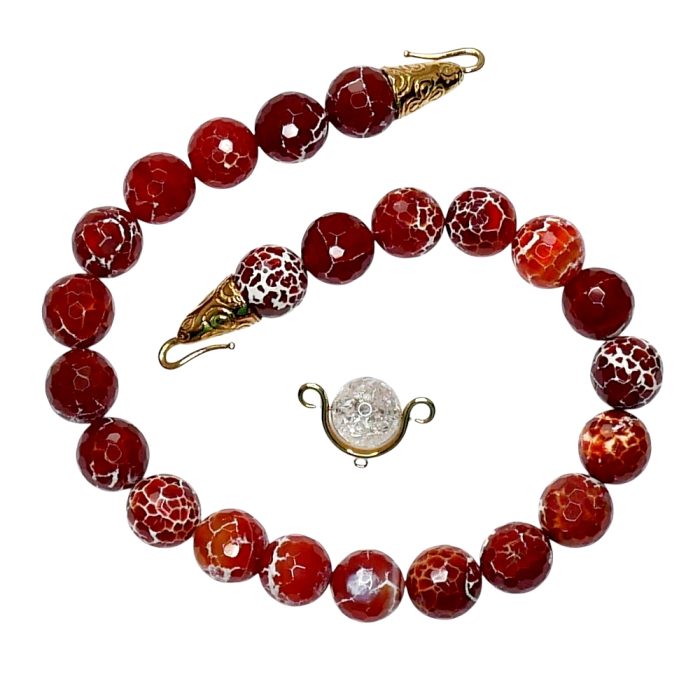 Elizabeth Gage Agate Gold Necklace Set