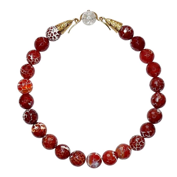 Elizabeth Gage Agate Gold Necklace Set