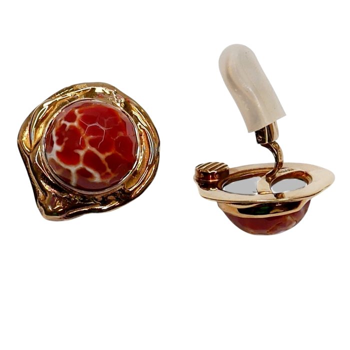 Elizabeth Gage Agate Gold Necklace Set