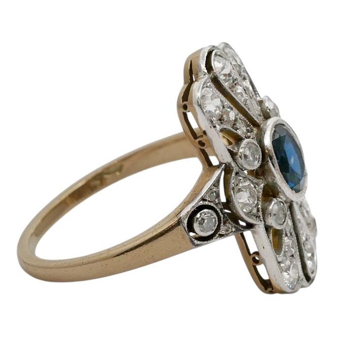 Art Deco Sapphire Diamond Ring
