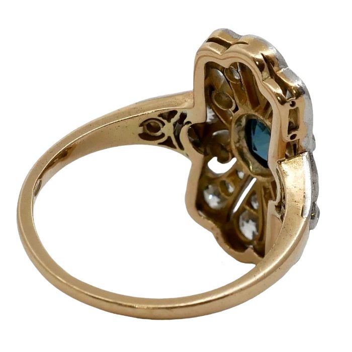 Art Deco Sapphire Diamond Ring