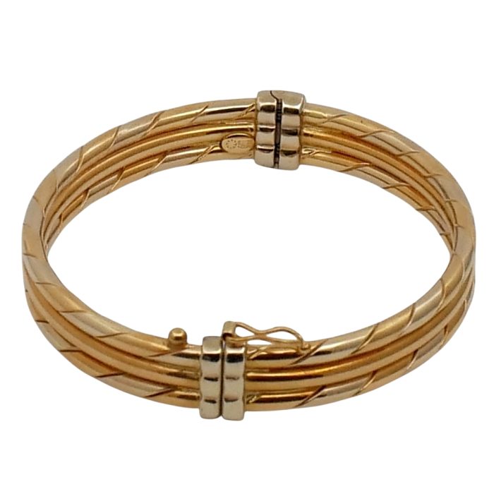 Vintage Triple Band Gold Bracelet