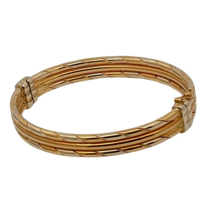 Vintage Triple Band Gold Bracelet