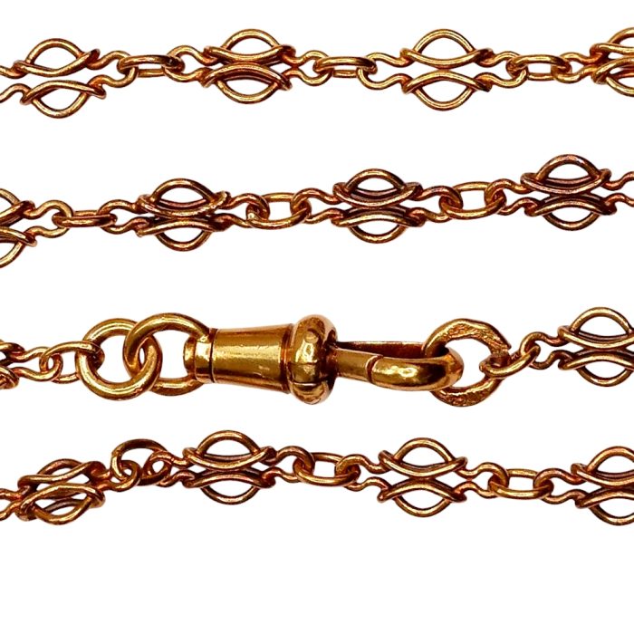 Antique French 18ct Long Gold Chain