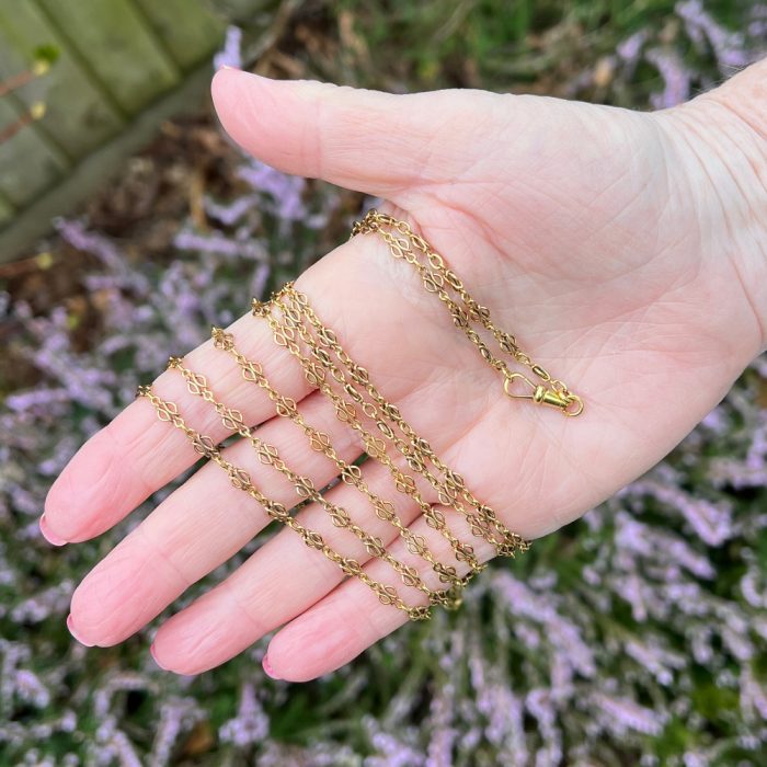 Antique French 18ct Long Gold Chain