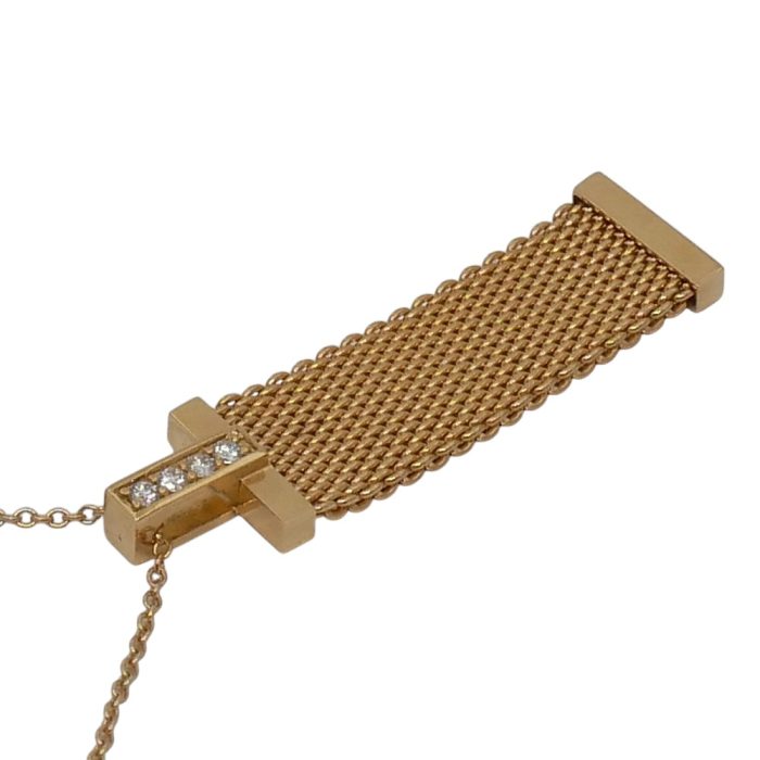 Tiffany & Co Somerset Gold Diamond Pendant