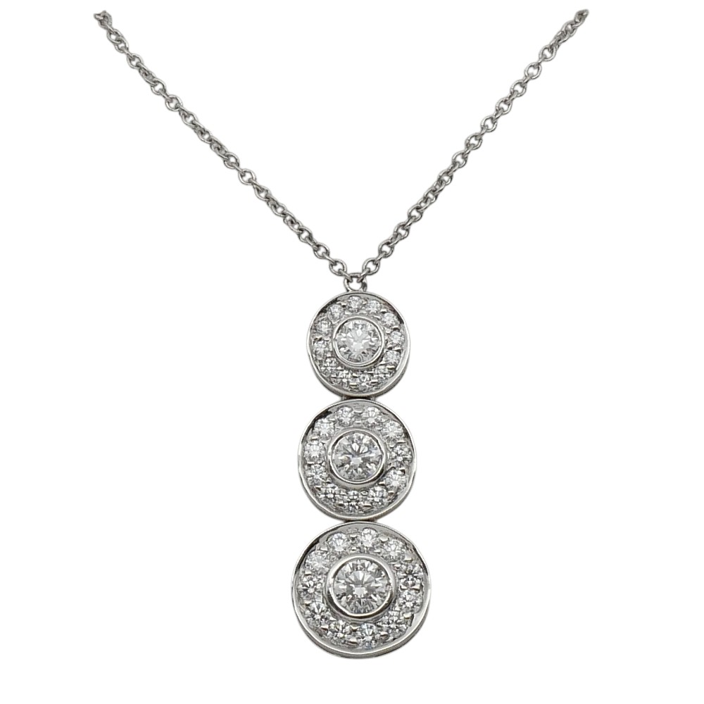 Tiffany Co Diamond Circlet Necklace Plaza Jewellery English