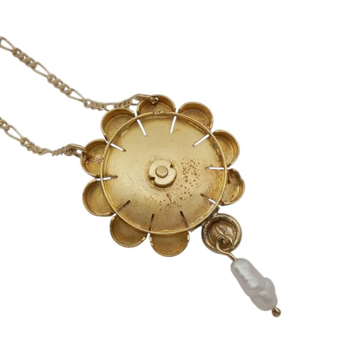 Antique Edwardian Gold Pearl Pendant