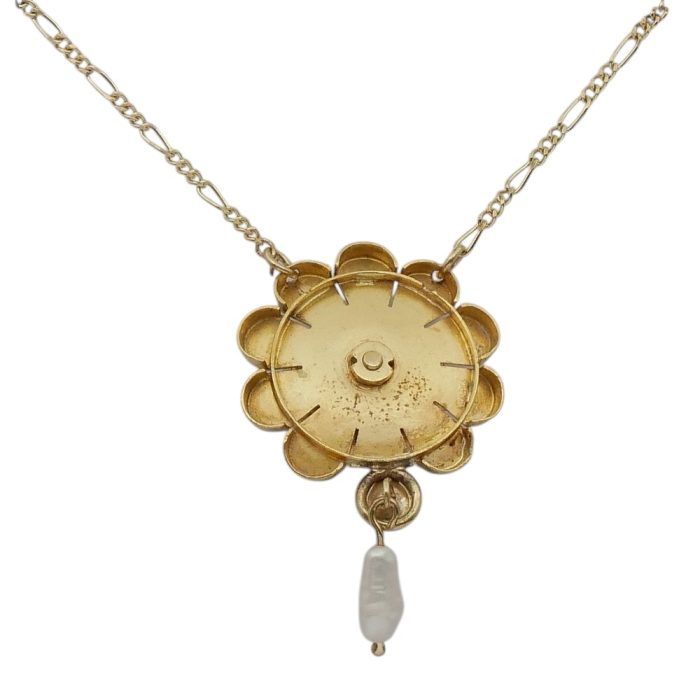 Antique Edwardian Gold Pearl Pendant