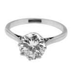 2.05ct Diamond Solitaire Platinum Ring