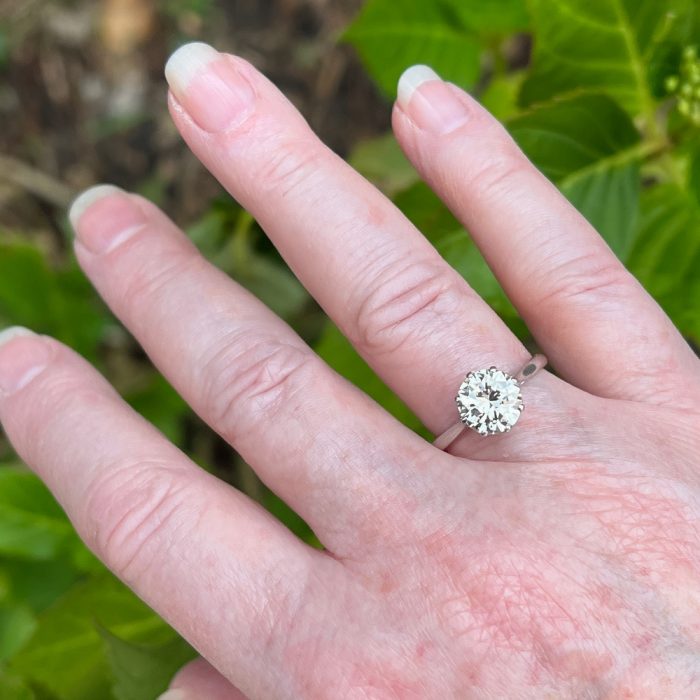 2.05ct Diamond Solitaire Platinum Ring