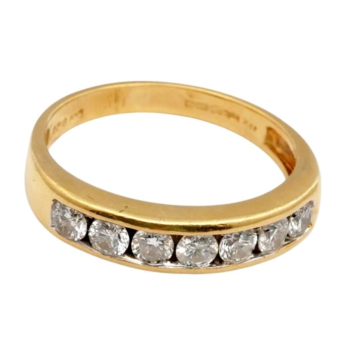 Vintage Diamond 18ct Gold Eternity Ring