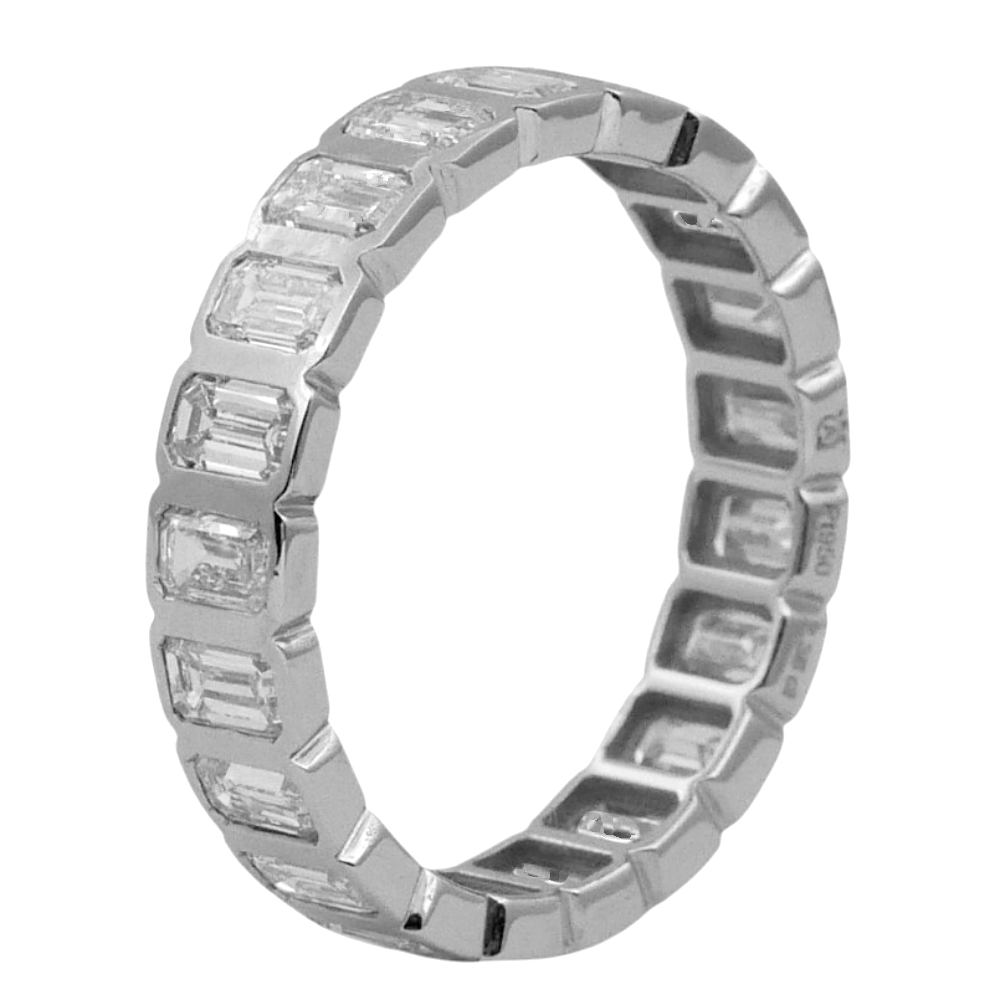 Baguette Diamond Platinum Eternity Ring 3 Baguette Diamond Platinum Eternity Ring