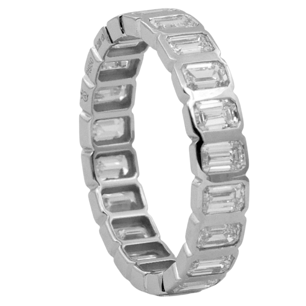 Baguette Diamond Platinum Eternity Ring 5 Baguette Diamond Platinum Eternity Ring