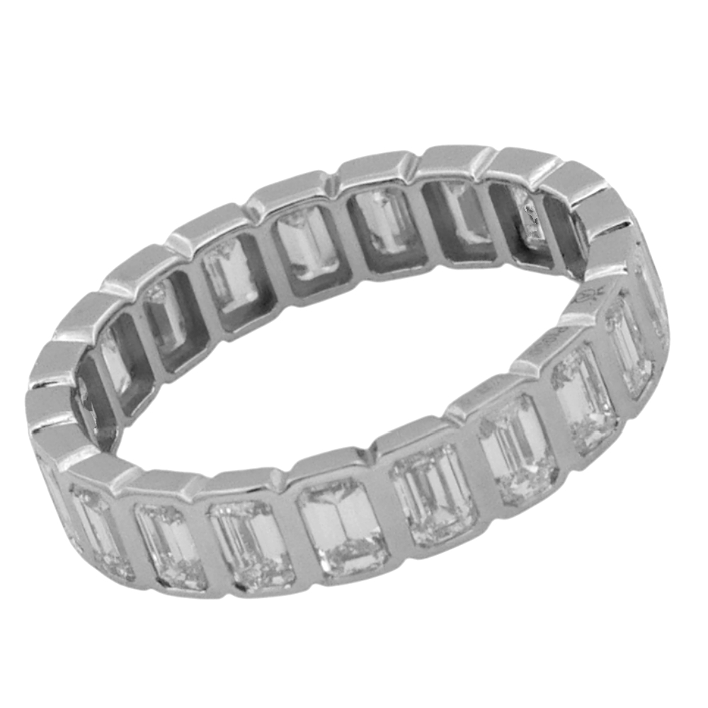 Baguette Diamond Platinum Eternity Ring 6 Baguette Diamond Platinum Eternity Ring