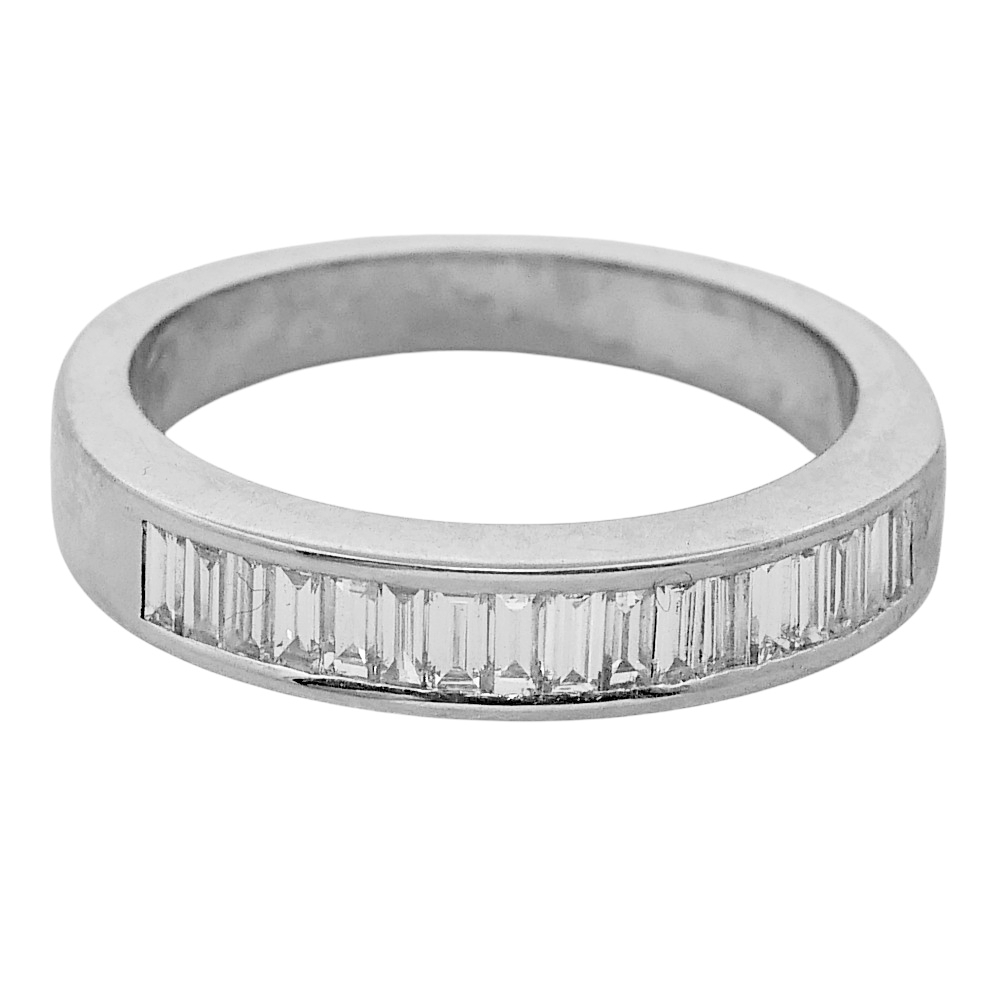 Vintage Diamond Baguette Eternity Ring 6 Vintage Diamond Baguette Eternity Ring