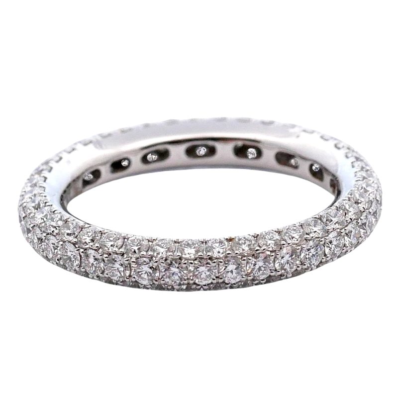 Three Row Diamond Full Eternity Ring