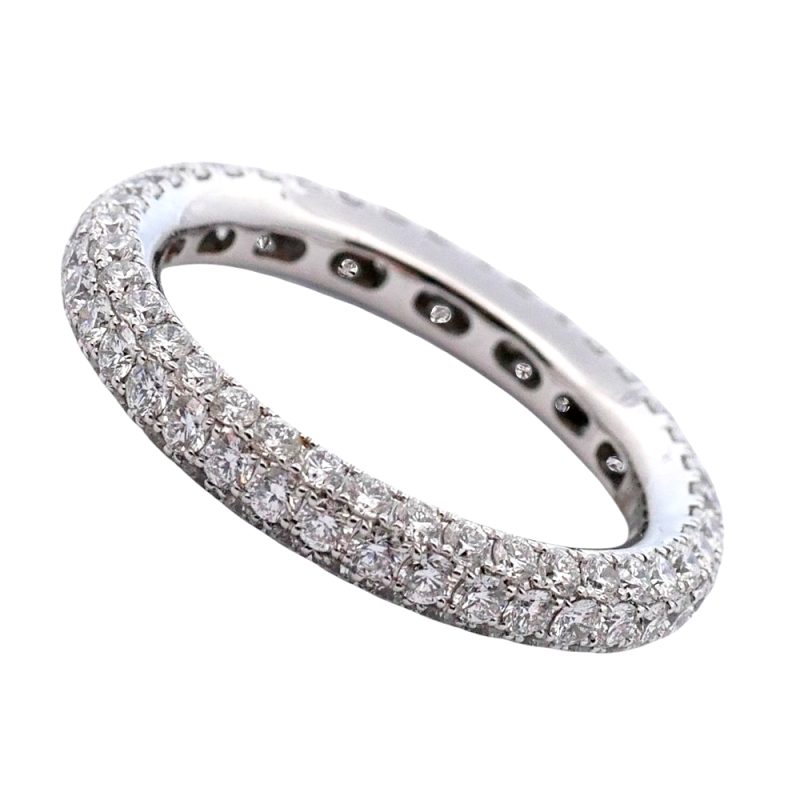 Three Row Diamond Full Eternity Ring