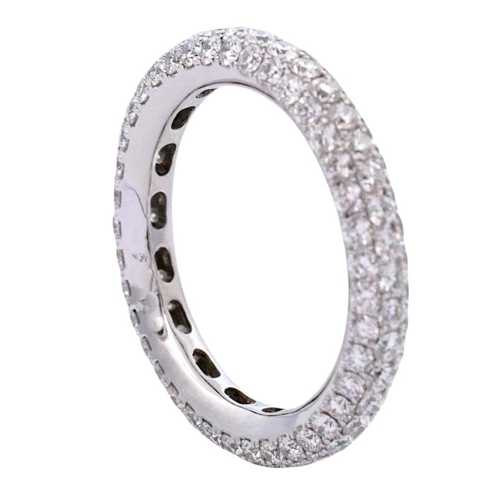 Three Row Diamond Full Eternity Ring