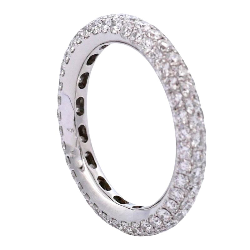 Three Row Diamond Full Eternity Ring