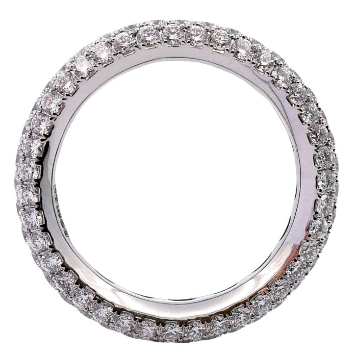 Three Row Diamond Full Eternity Ring