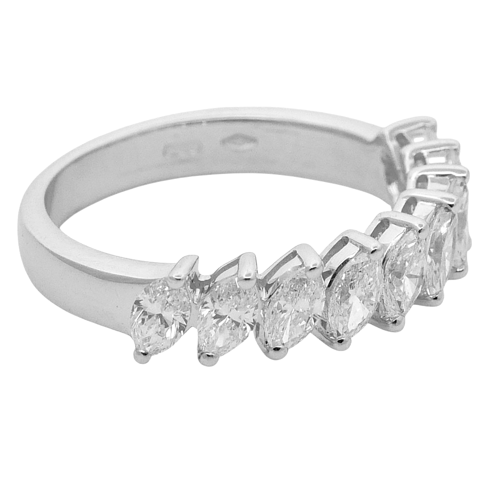 Vintage Marquise Diamond Eternity Ring 2 Vintage Marquise Diamond Eternity Ring