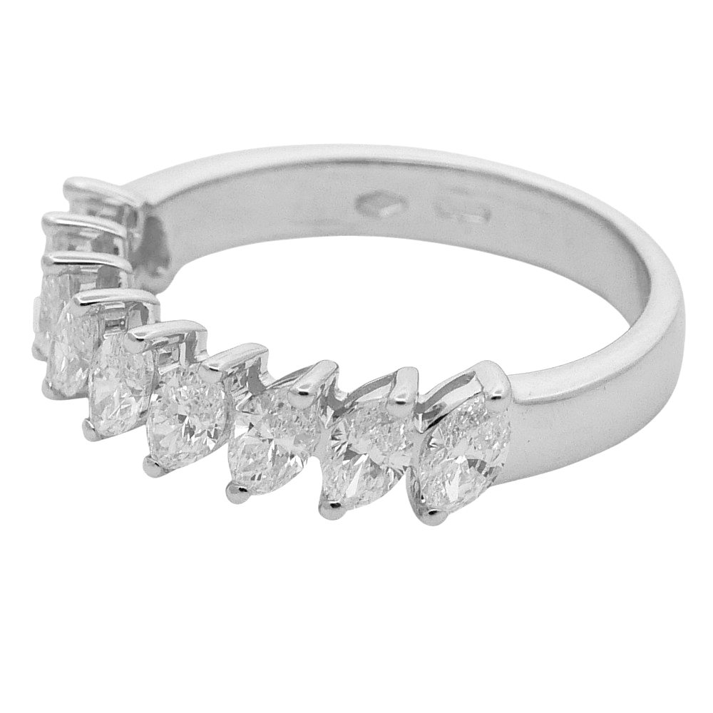 Vintage Marquise Diamond Eternity Ring 3 Vintage Marquise Diamond Eternity Ring
