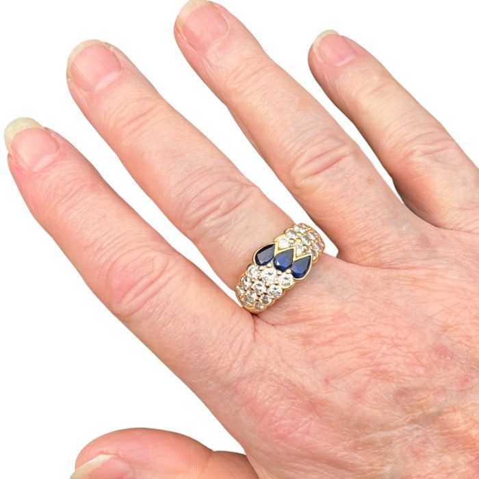 Sapphire Diamond Louis Gérard Band Ring