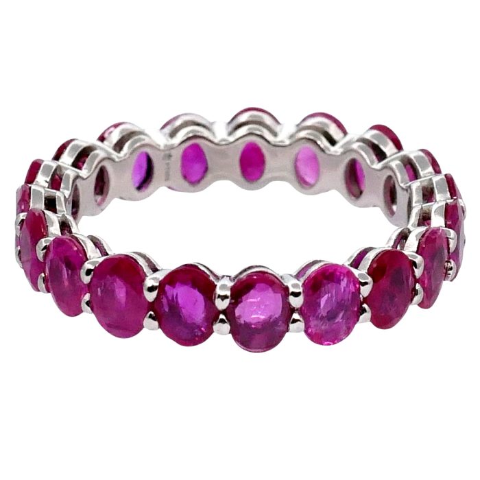 Vintage Ruby Platinum Full Eternity Ring
