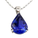 Vintage Pear Shaped Tanzanite Pendant