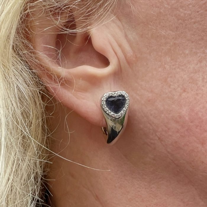 Vintage Piaget Iolite Diamond Earrings