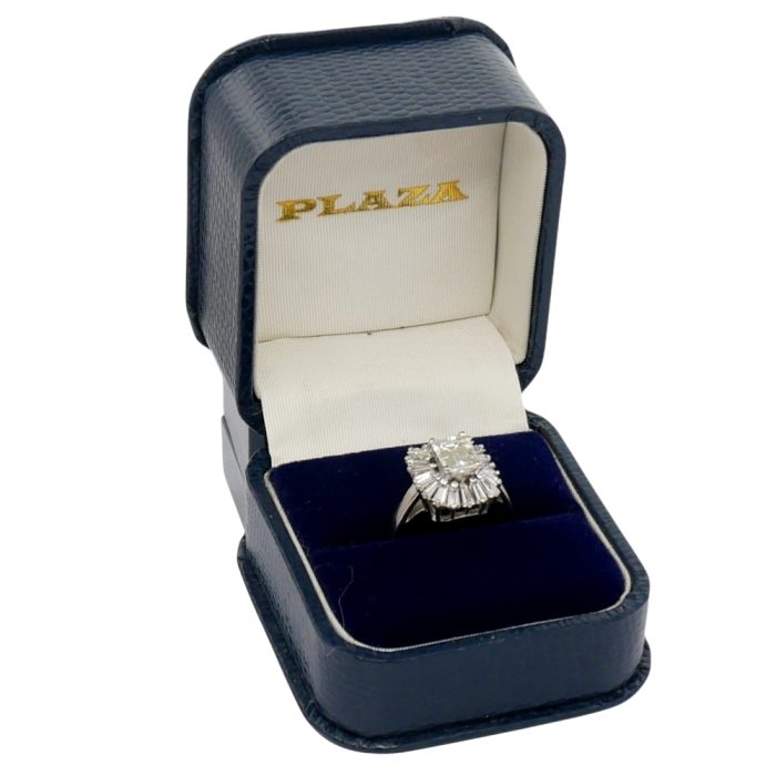 Mid Century Diamond Ballerina Ring