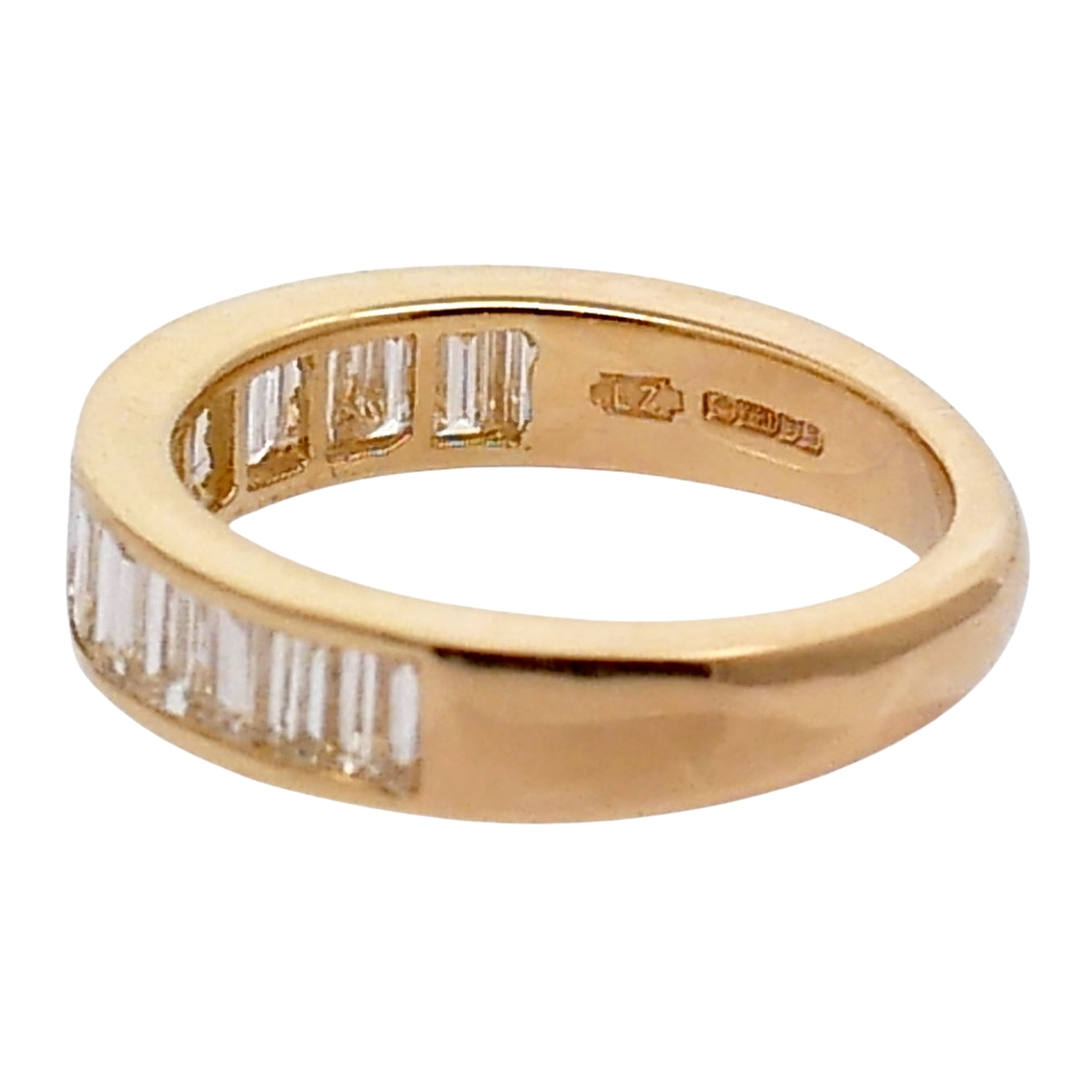 Baguette Diamond Gold Eternity Ring 4 Baguette Diamond Gold Eternity Ring