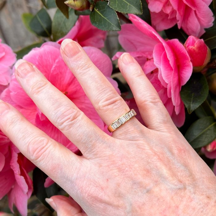 Baguette Diamond Gold Eternity Ring