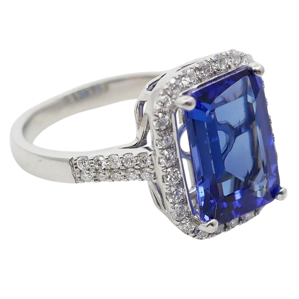 Tanzanite Diamond Engagement Ring 2 Tanzanite Diamond Engagement Ring