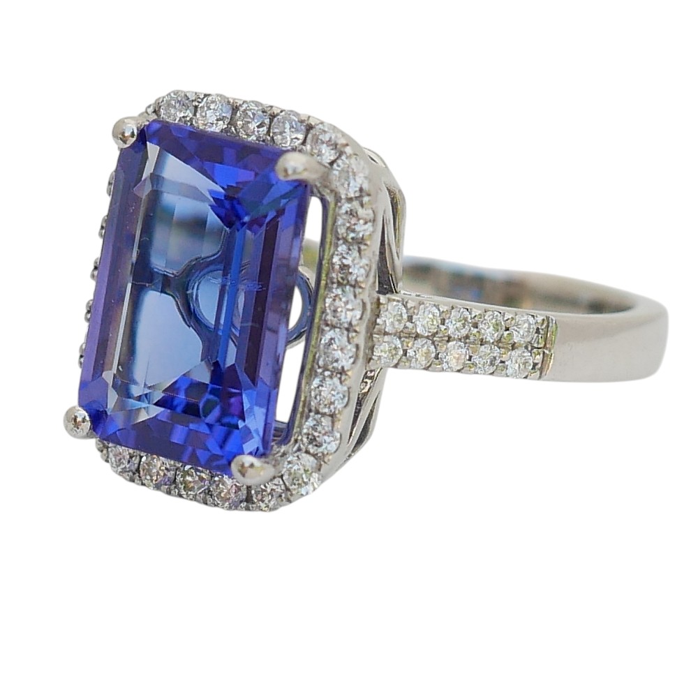 Tanzanite Diamond Engagement Ring 3 Tanzanite Diamond Engagement Ring