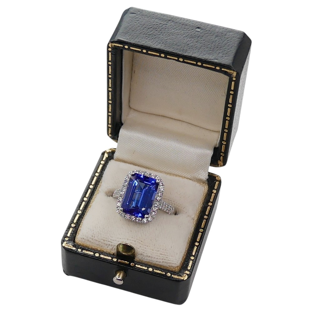Tanzanite Diamond Engagement Ring 9 Tanzanite Diamond Engagement Ring