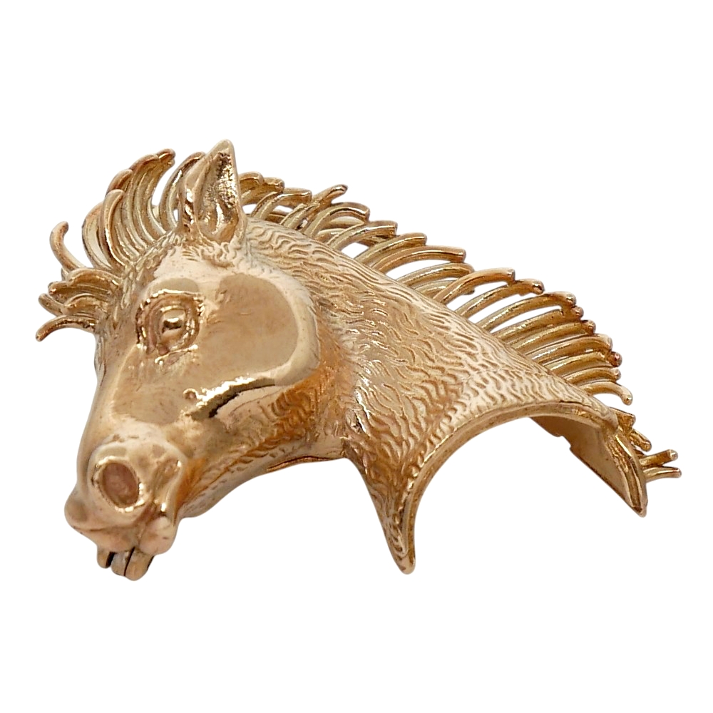 Kutchinsky Gold Horse's Head Brooch 2 Kutchinsky Gold Horse's Head Brooch