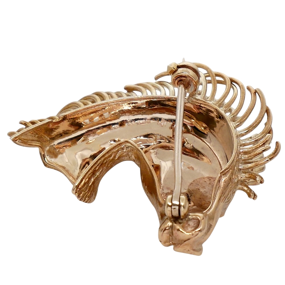 Kutchinsky Gold Horse's Head Brooch 3 Kutchinsky Gold Horse's Head Brooch