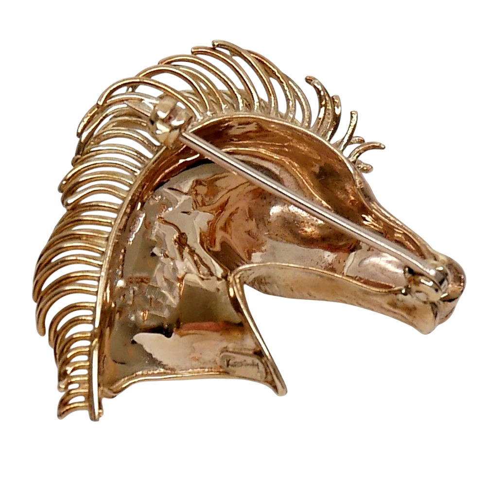 Kutchinsky Gold Horse's Head Brooch 4 Kutchinsky Gold Horse's Head Brooch