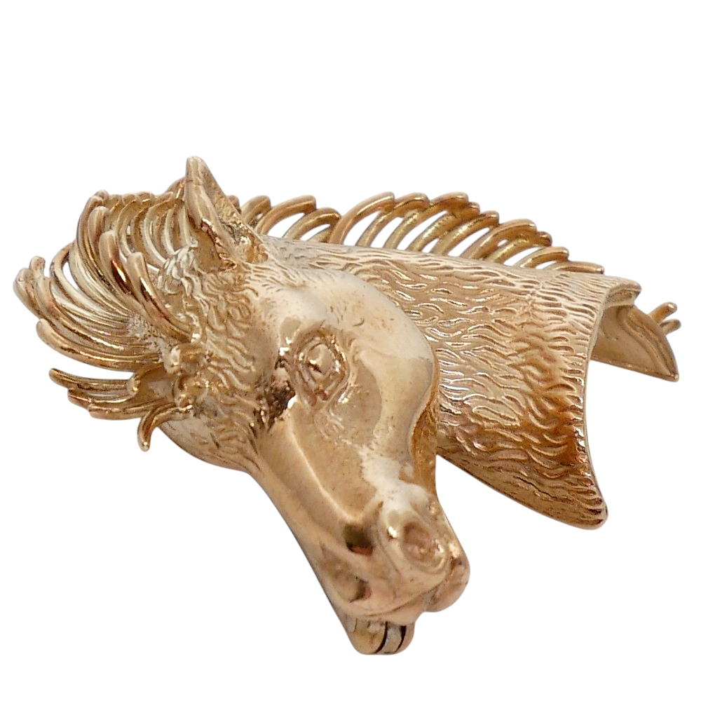 Kutchinsky Gold Horse's Head Brooch 5 Kutchinsky Gold Horse's Head Brooch