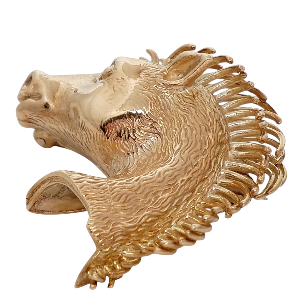 Kutchinsky Gold Horse's Head Brooch 7 Kutchinsky Gold Horse's Head Brooch
