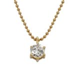 Vintage Solitaire Diamond Pendant