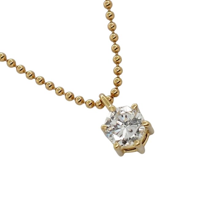 Vintage Solitaire Diamond Pendant