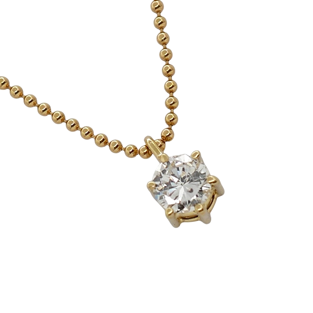 Vintage Solitaire Diamond Pendant 6 Vintage Solitaire Diamond Pendant