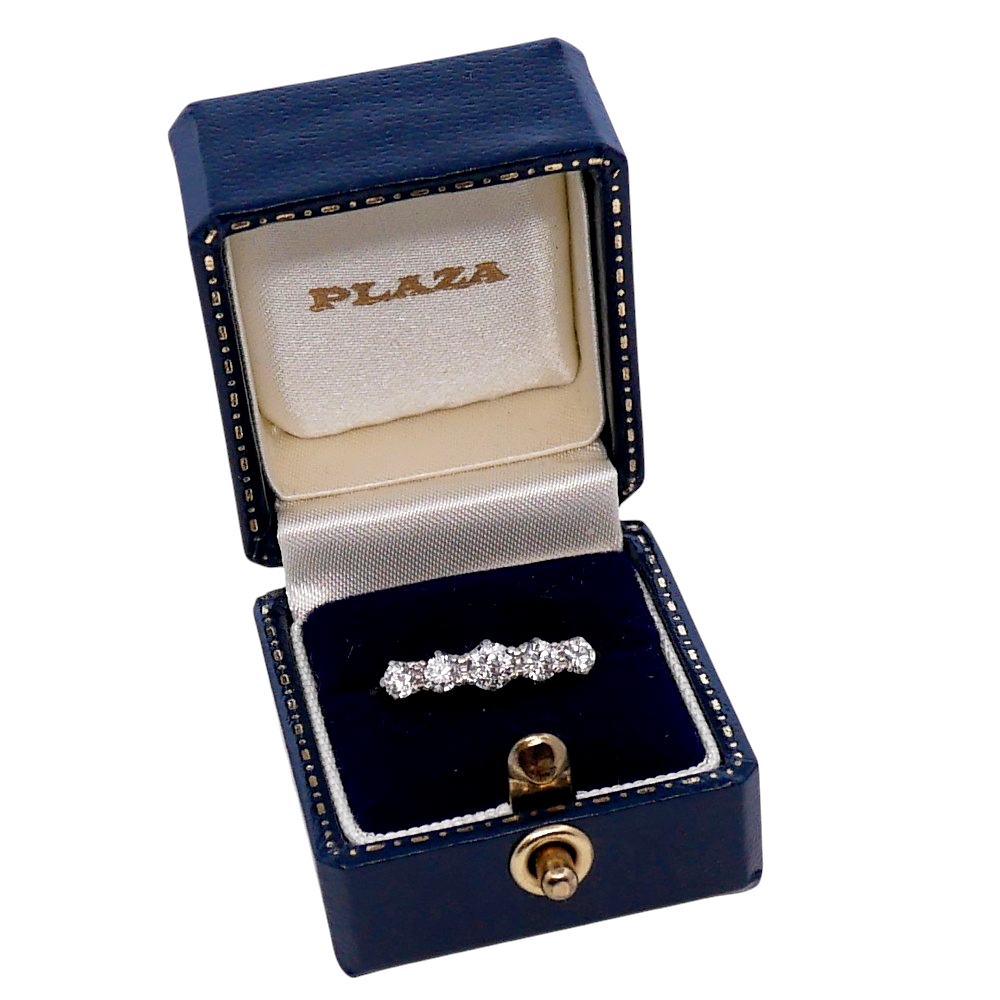 Vintage Five Stone Diamond Ring 8 Vintage Five Stone Diamond Ring