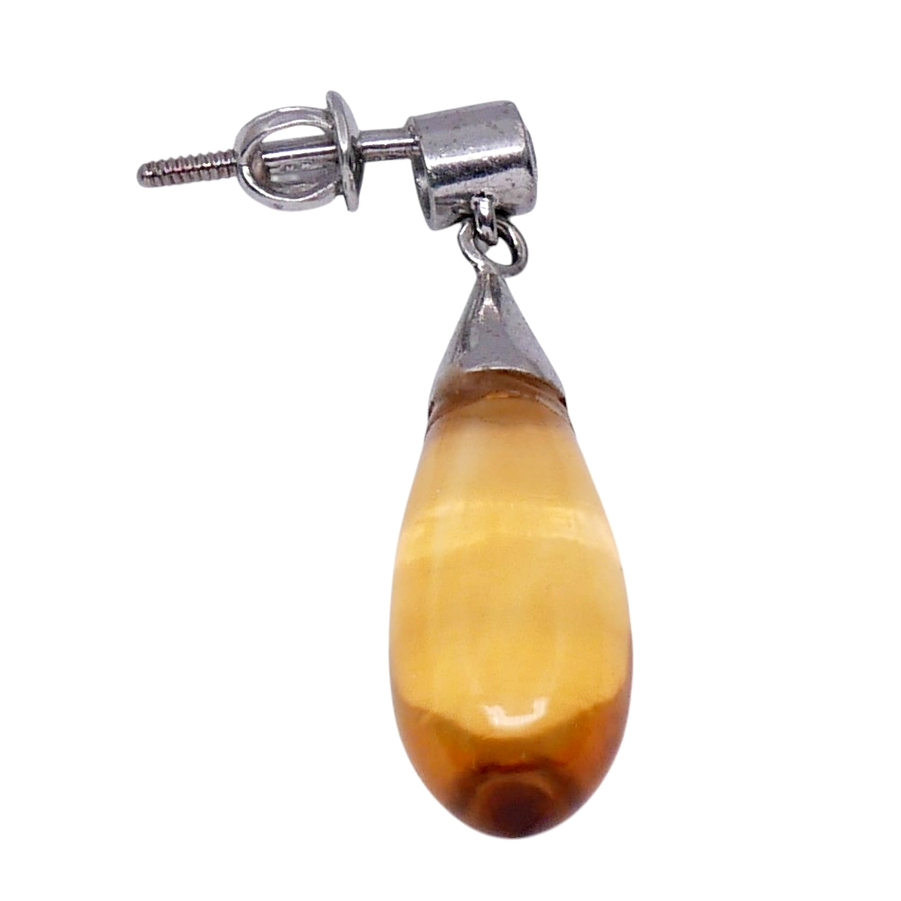Citrine and Diamond Pendant Earrings 6 Citrine and Diamond Pendant Earrings